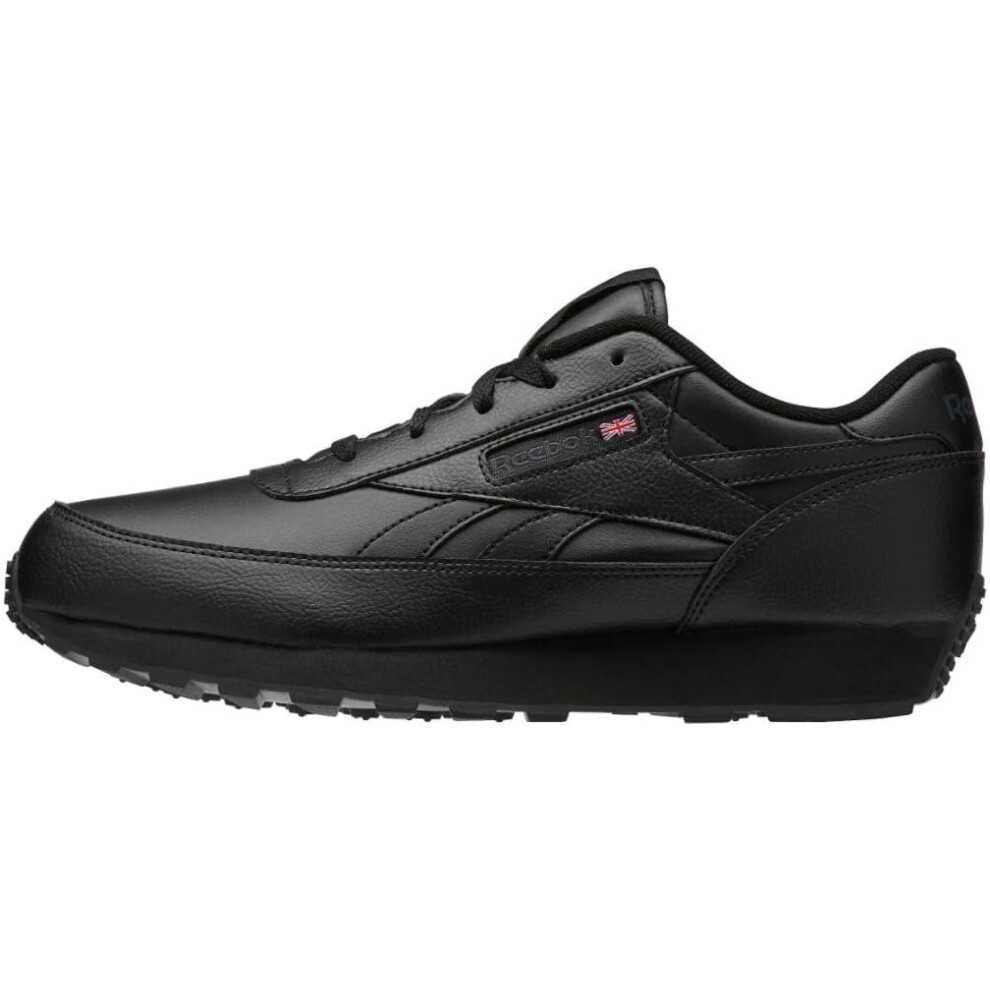 Reebok Mens Classic Renaissance Wide 4E Sneaker  Black/Dark Grey Heath