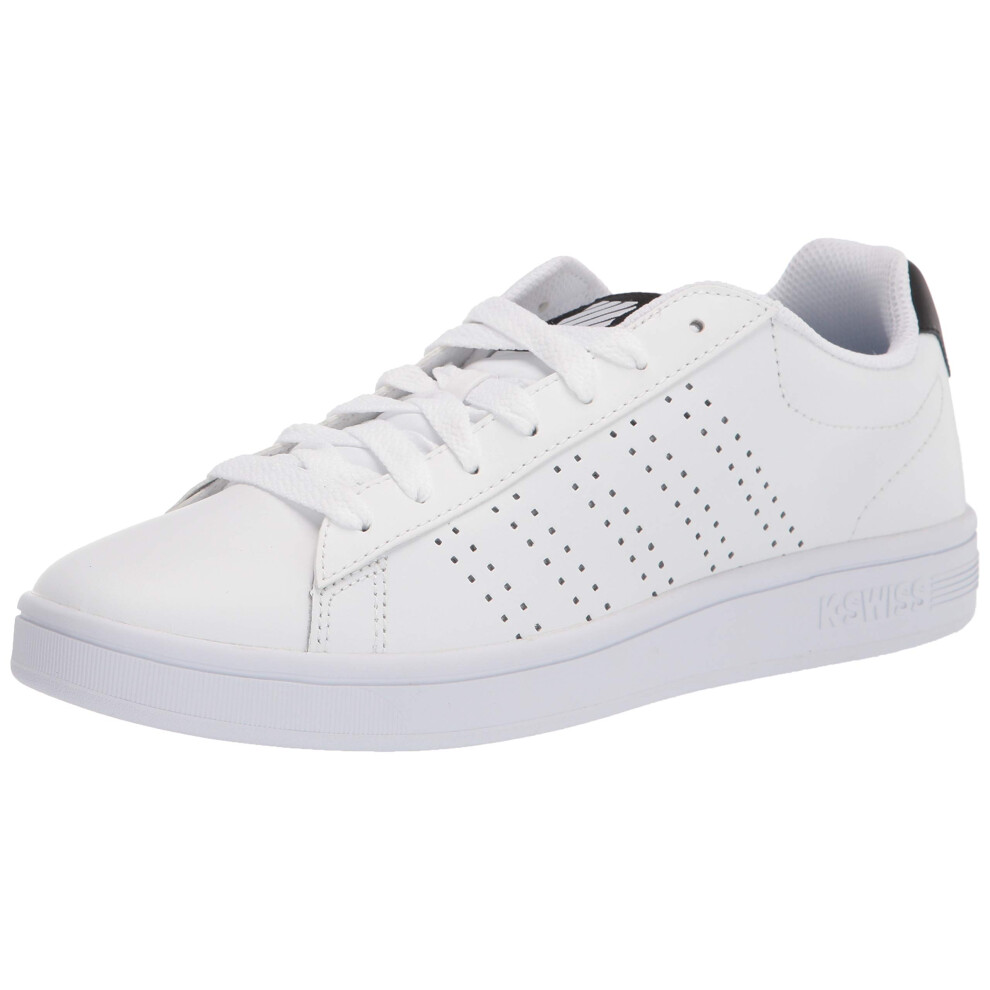 K-Swiss Men's Court Casper Sneaker  White/Black  9 M