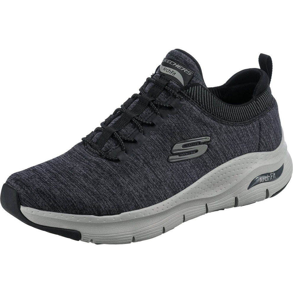 Skechers Men's Arch FIT WAVEPORT Sneaker  Bkgy  8.5