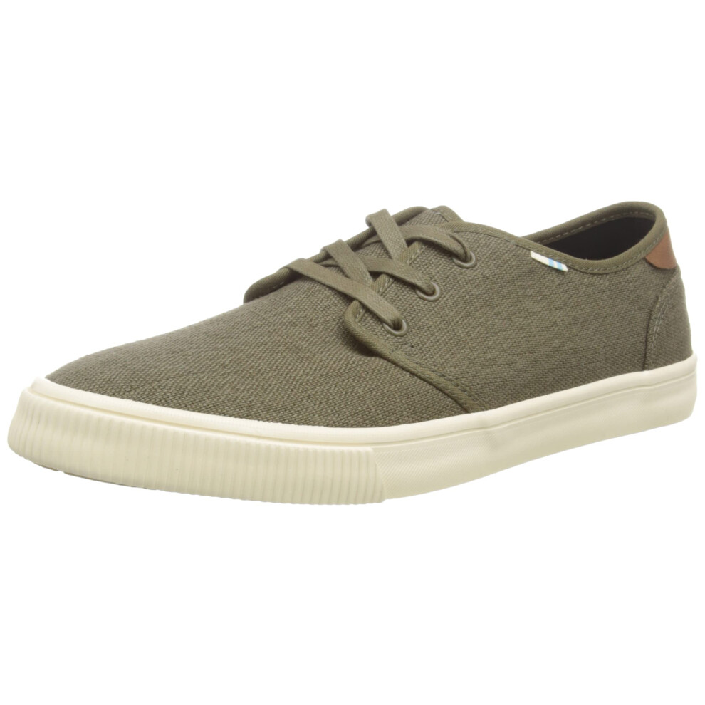 TOMS Mens Carlo Lace Up Sneakers Shoes Casual - Green - Size 8.5 D