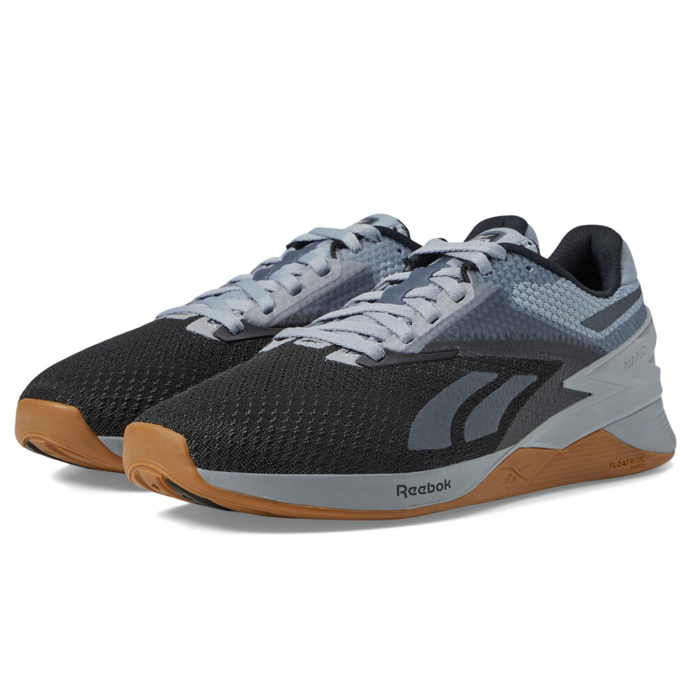 Reebok Nano X3 Cold Grey/Core Black/Gum Men's 8.5  Women's 10 Medium