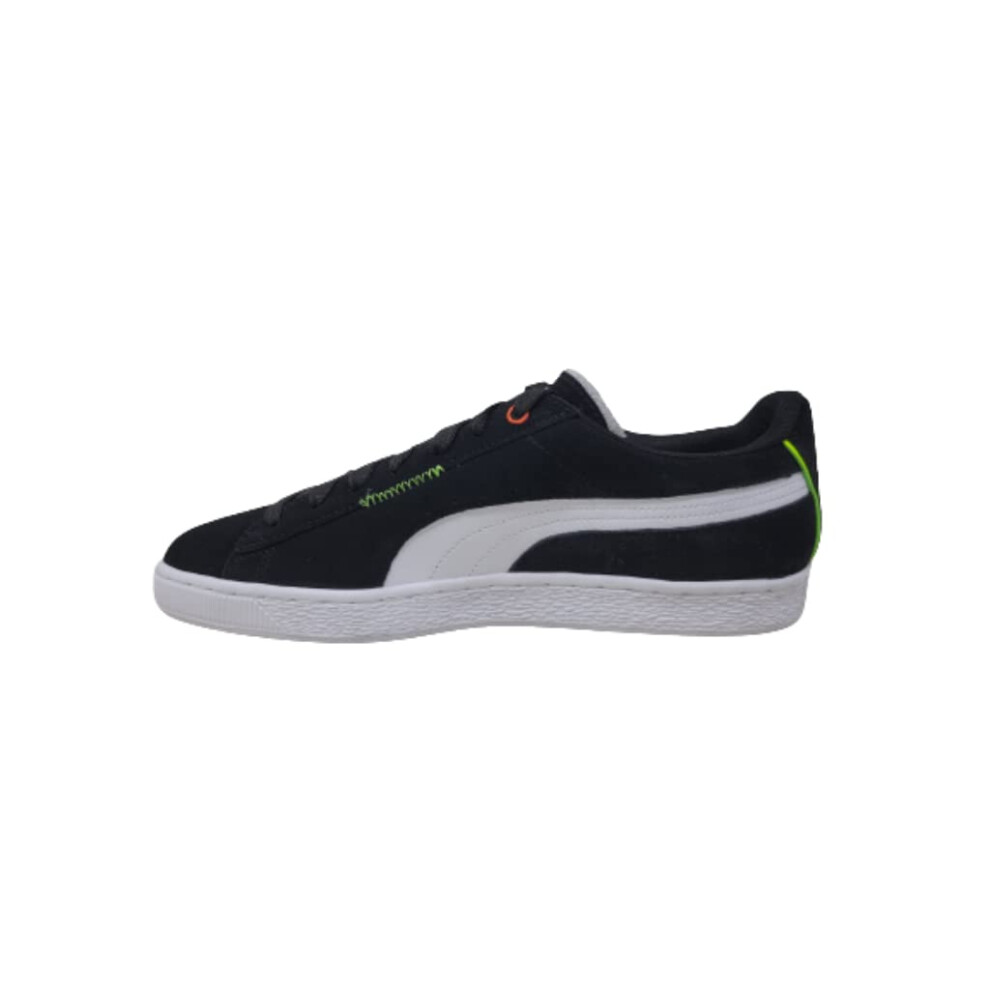 PUMA Mens Suede Displaced Lace Up Sneakers Shoes Casual - Black - Size