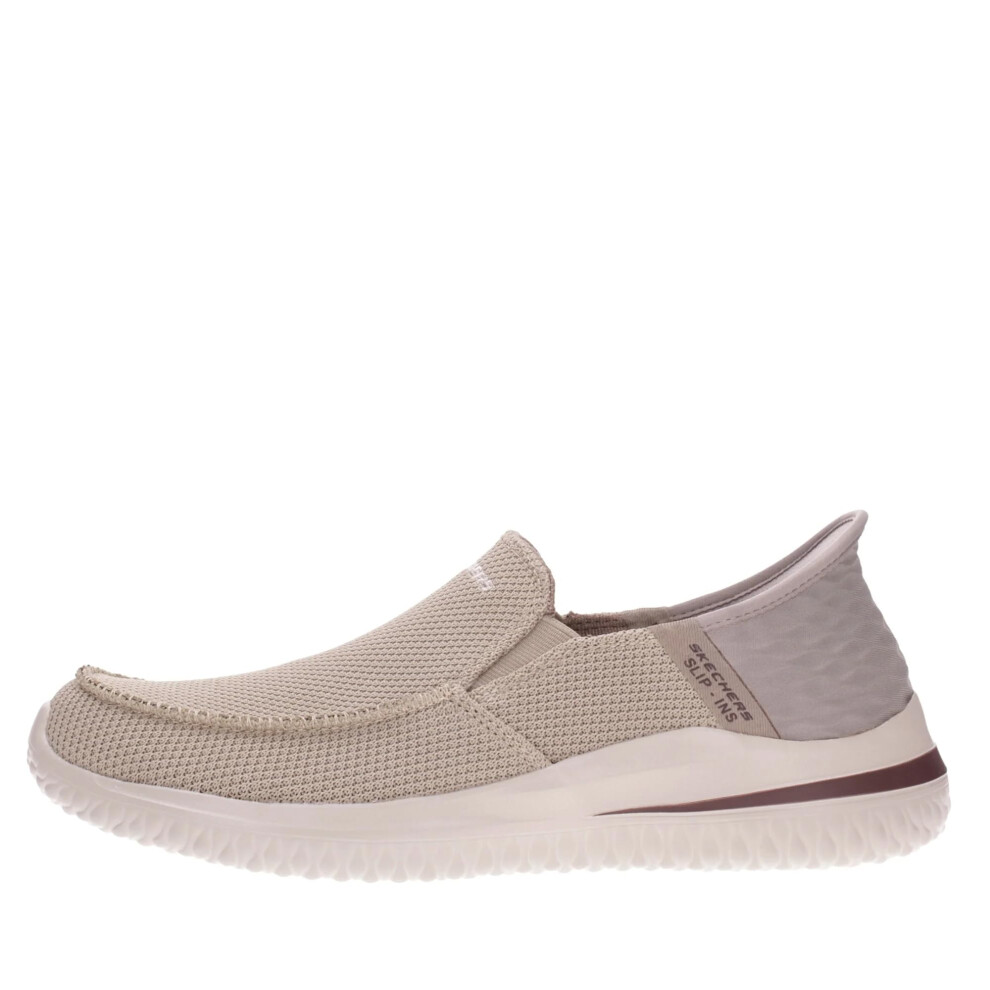 Skechers Men's DELSON 3.0 CABRINO Slip-On  Taupe Knit  10