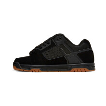 DC Men's Stag Low Top Skate Shoe Black/Gum 10 D US