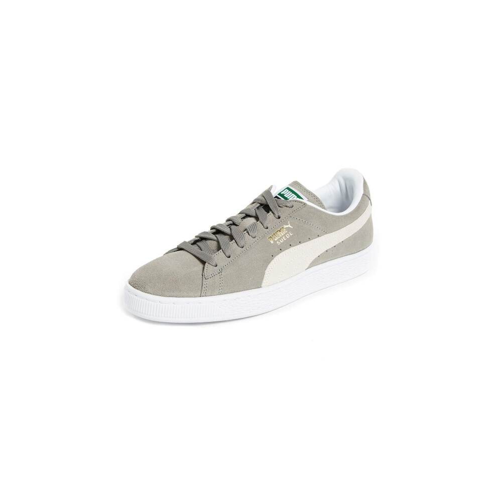 PUMA Suede Classic Sneaker Steeple Gray/White 11.5 M US Men's