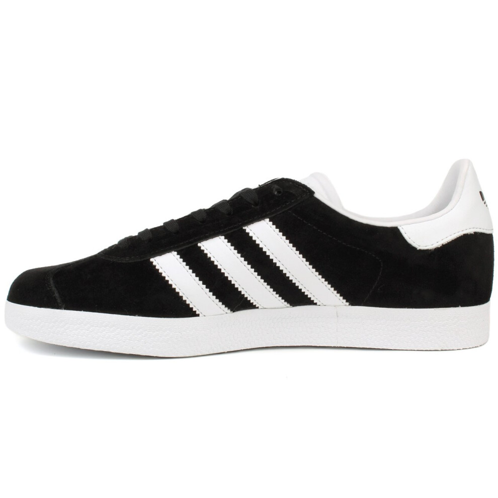 Adidas Originals Men's Gazelle Lace-up Sneaker Black/White/Gold Met. 1