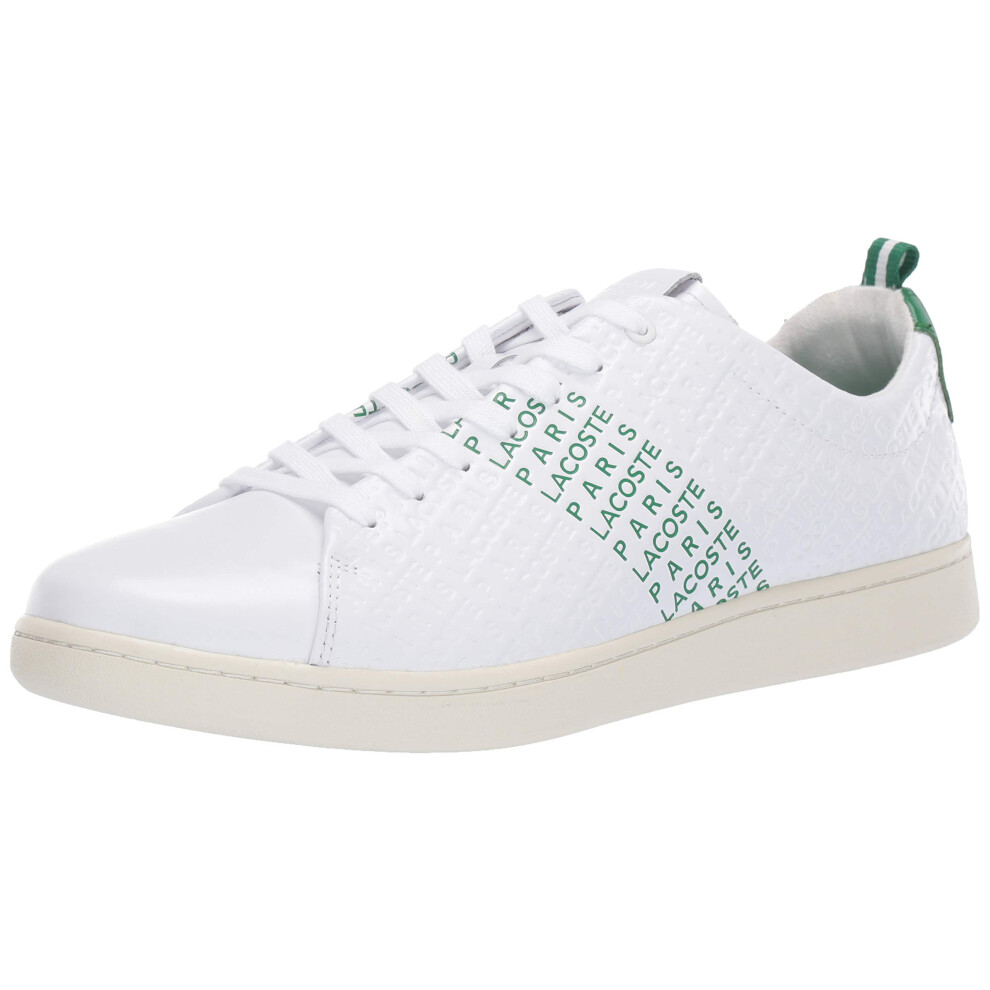 Lacoste Men's CARNABY EVO Sneaker  White/Green  12 Medium US