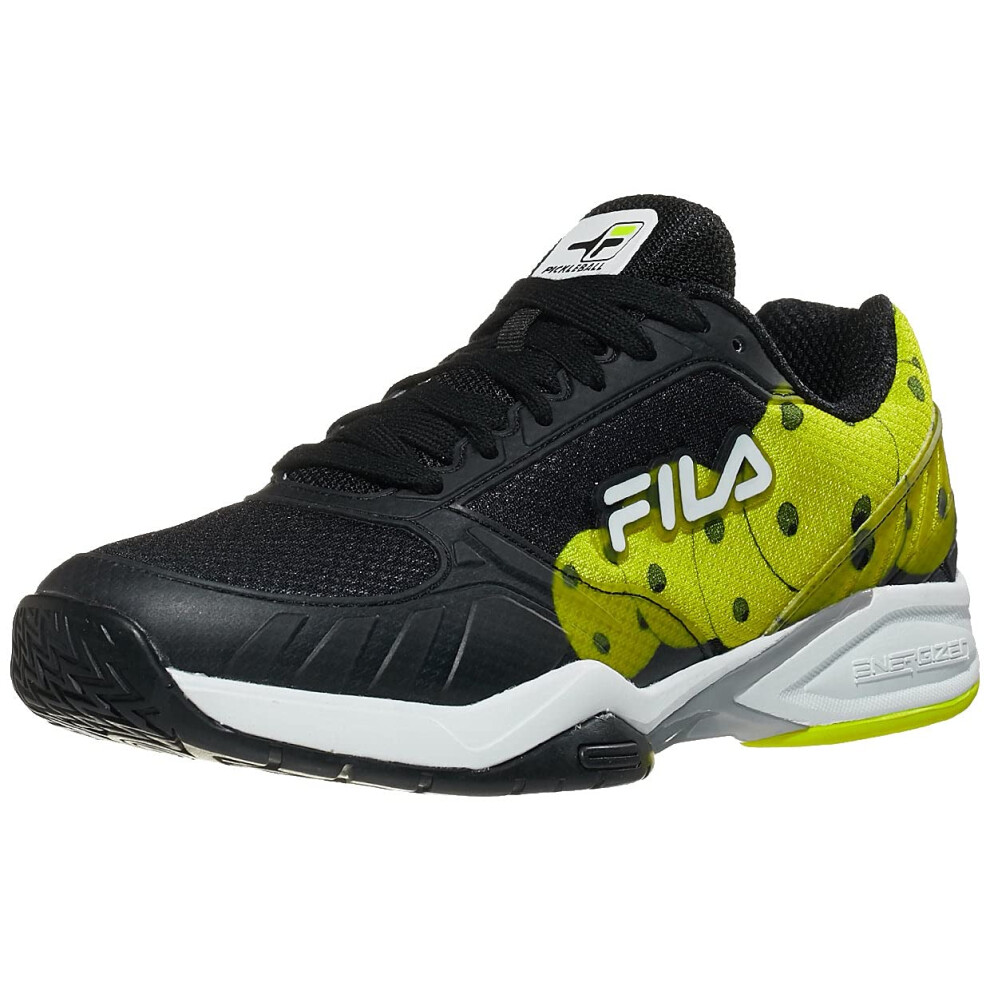 Fila Men's Volley Zone Sneaker  Black/White/Sfty  10