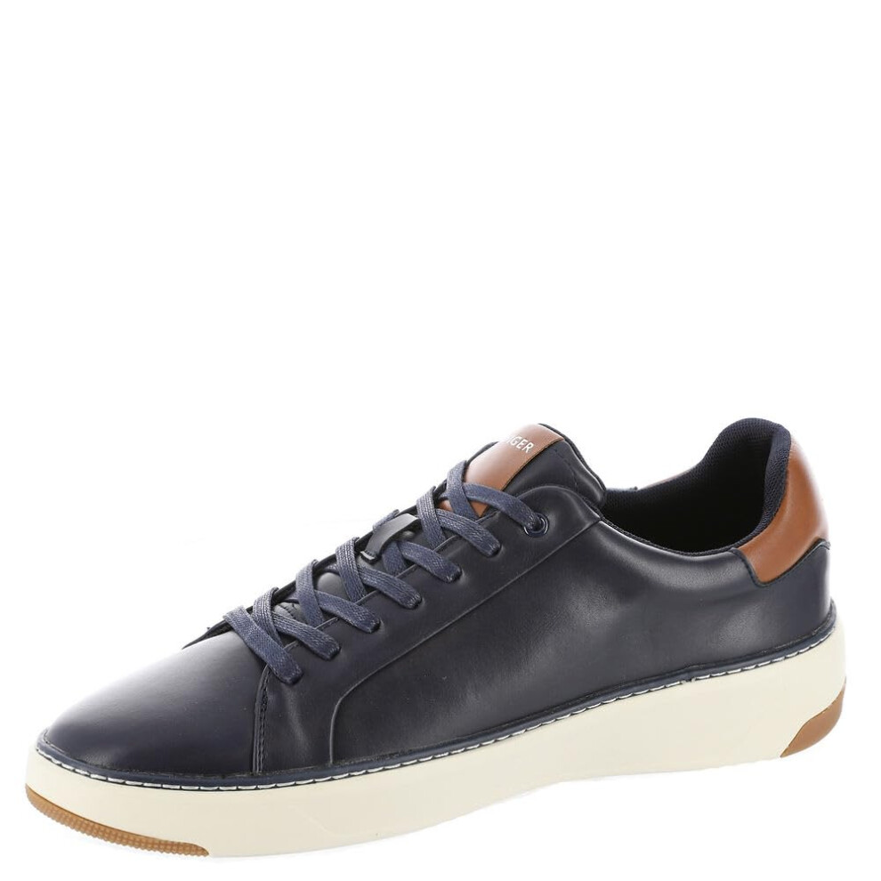 Tommy Hilfiger Men's Hines Sneaker  Navy/Cognac 400  10.5M