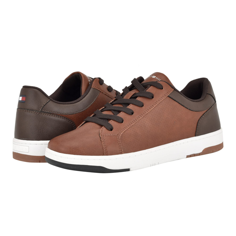 Tommy Hilfiger Men's Trapeze Sneaker  Cognac/Dark Brown 210  7M