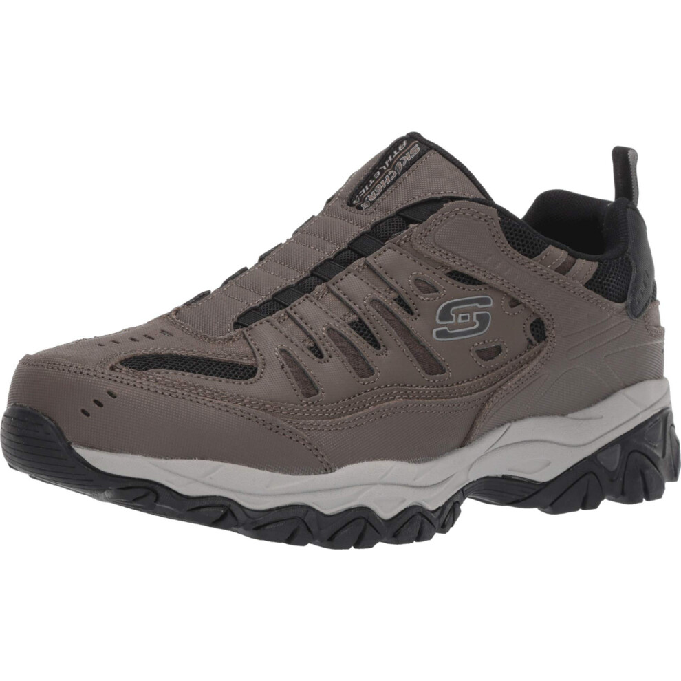 Skechers Men's Afterburn M. Fit Wonted Sneaker  Brown  11 X-Wide