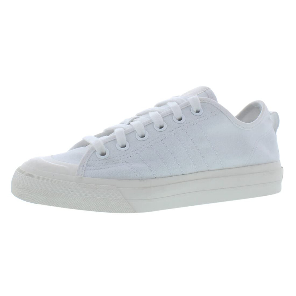 adidas Originals Men's Nizza RF Sneaker  White/White/Off White  13