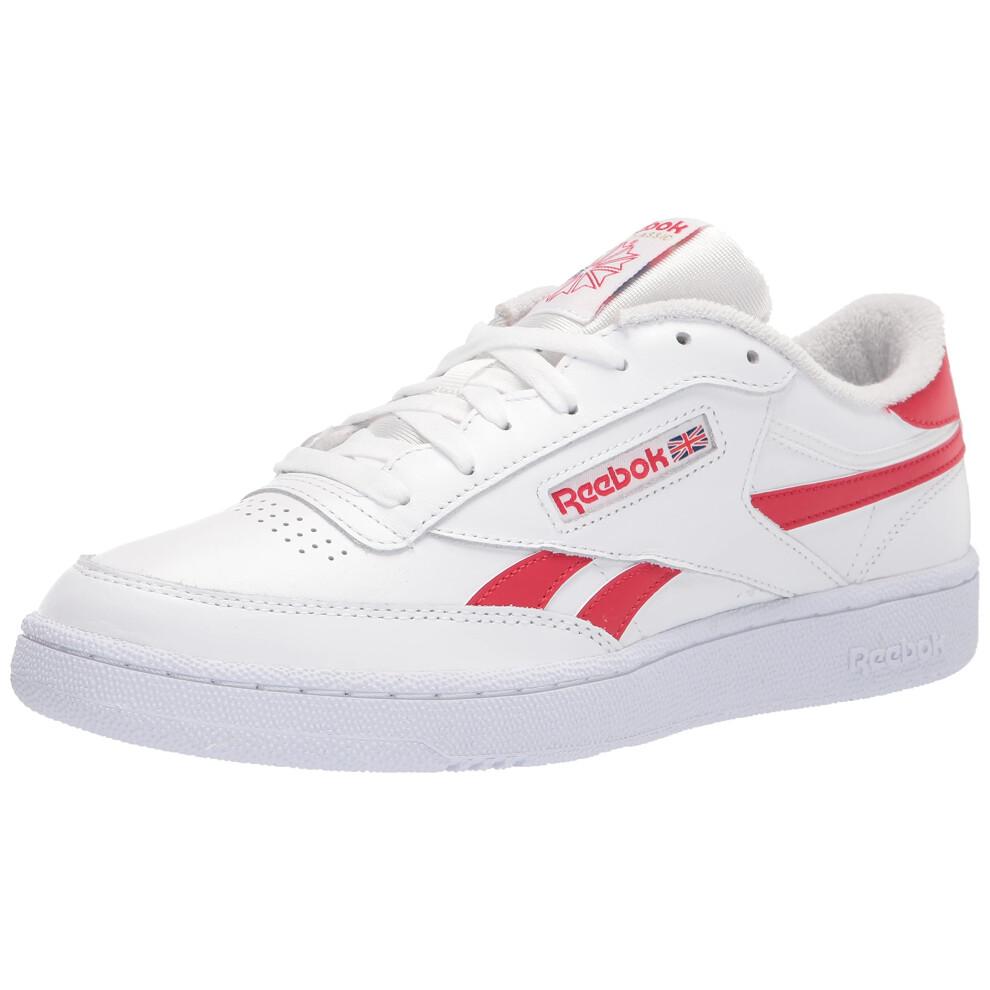 Reebok Men's Club C Sneaker  White/Vector Red  10.5