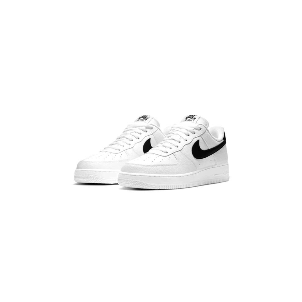 NIKE Men's Low-Top Sneakers Basketball Shoe  White Black Dark  7