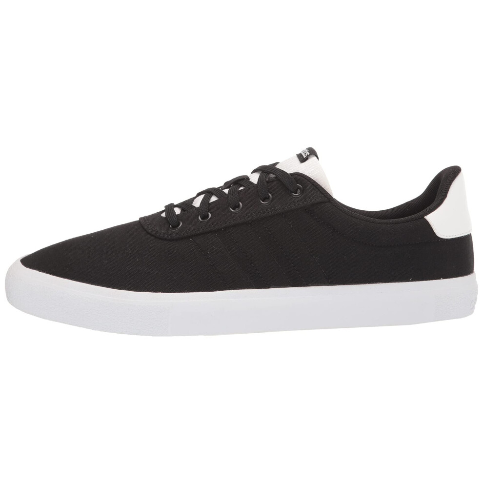 adidas Men's Vulc Raid3r Skate Shoe  Black/Black/White  8