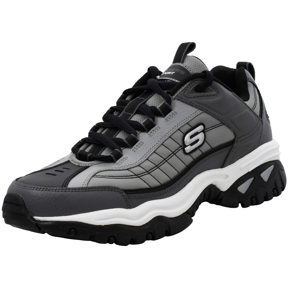 Skechers Men's Energy Afterburn Lace-Up Charcoal Sneaker 10 W US