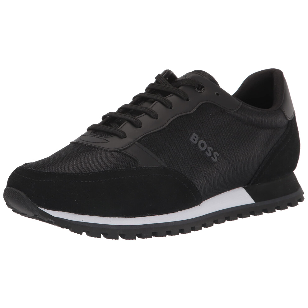 BOSS Men's Parkour Runn Sneakers  Black Onyx  9