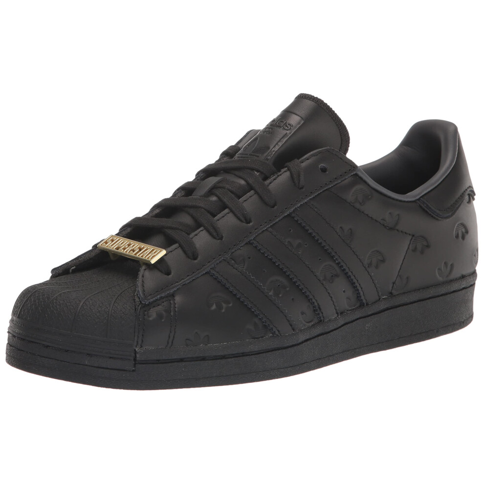 adidas Originals Men's Superstar Discontinued Sneaker  Black/Black/Car