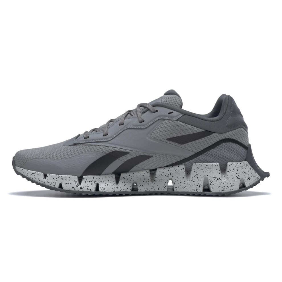 Reebok Unisex Zig Dynamica 4.0 Sneaker  Pure Grey/Black  10.5 US Men