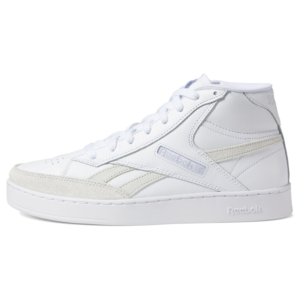 Reebok Unisex Club C Form High Top Sneaker  White/White/Pure Grey  10