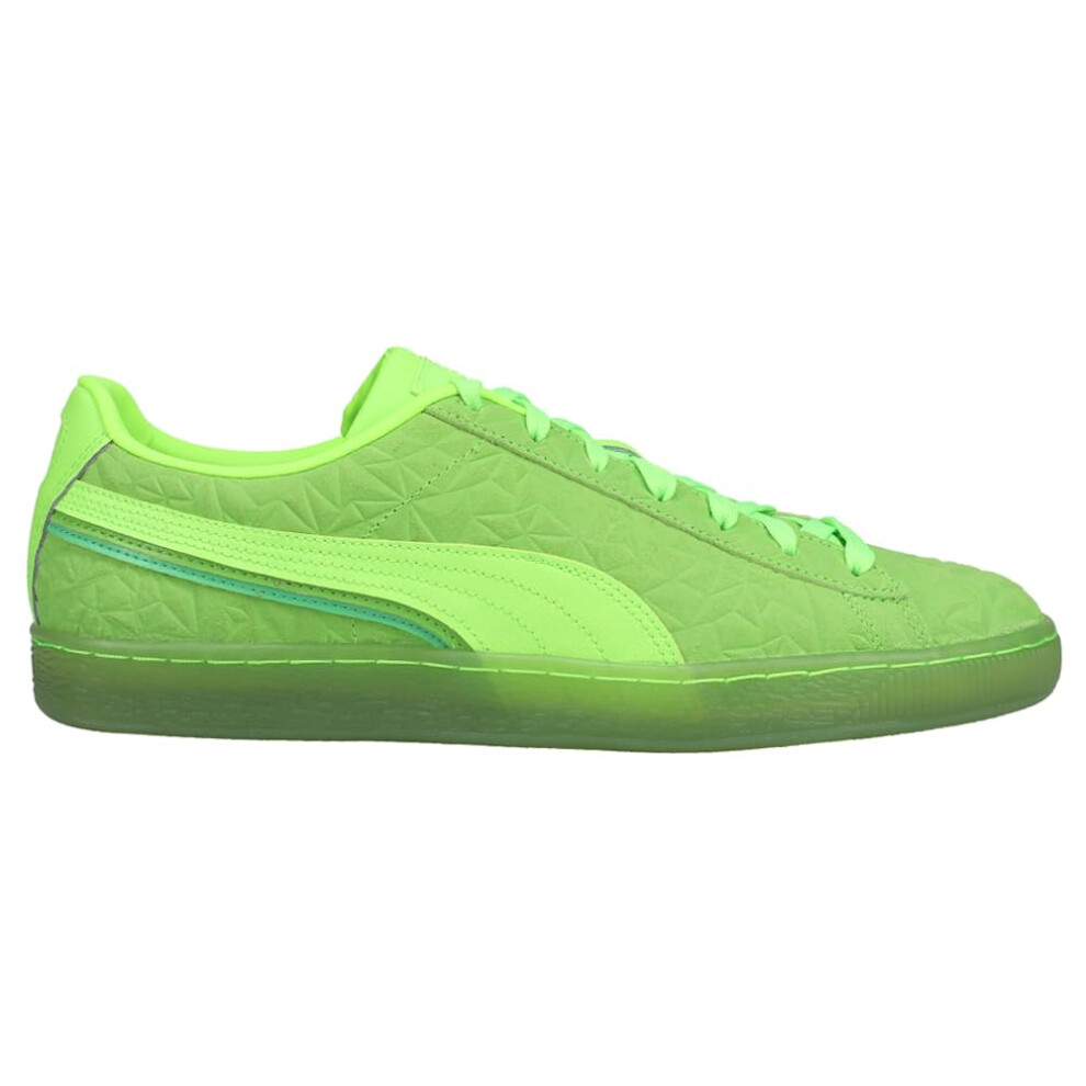 Puma Mens Suede Triplex Mono Lace Up Sneakers Shoes Casual - Green - S