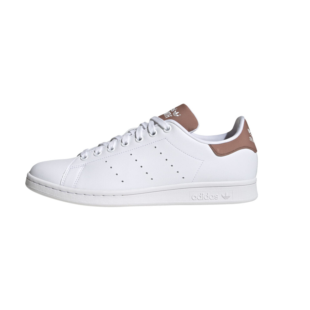 adidas Originals Men's Stan Smith Sneaker  White/White/Clay Strata  6