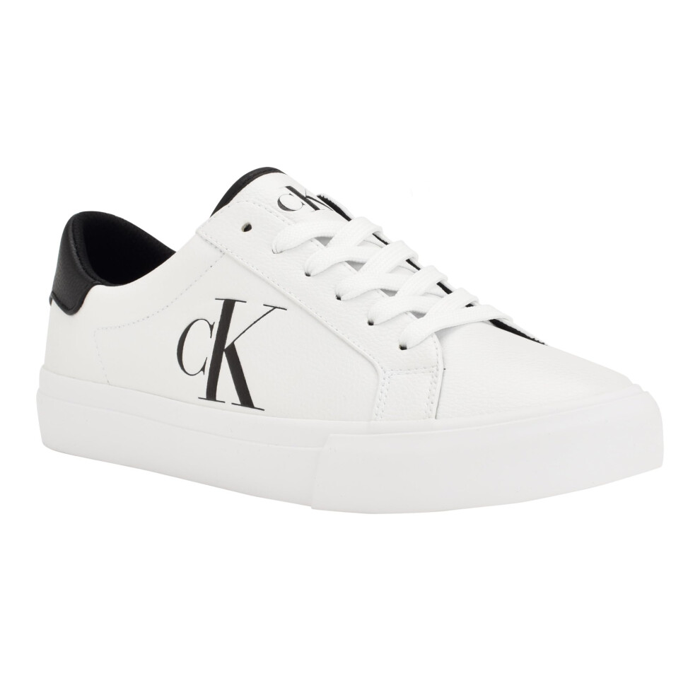 Calvin Klein Men's REX Sneaker  White/Black  9