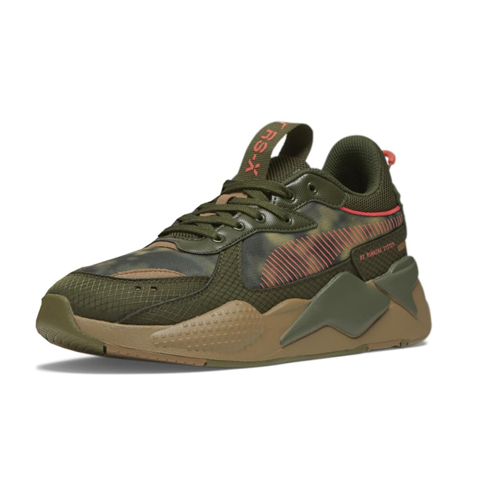 PUMA Mens Rs-X Camo Dye Lace Up Sneakers Shoes Casual - Green - Size 1