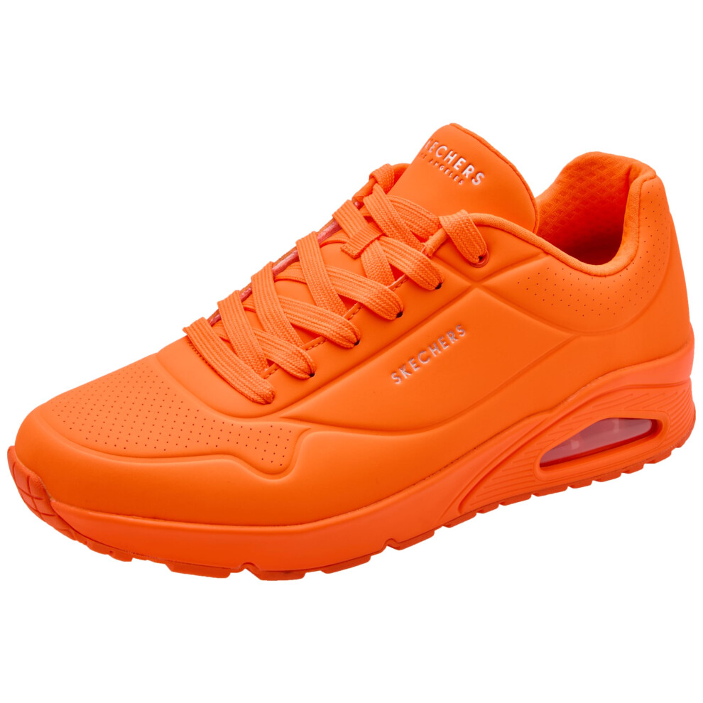 Skechers Men's Uno - Stand On Air Lace up Sneaker  Orange  10 US