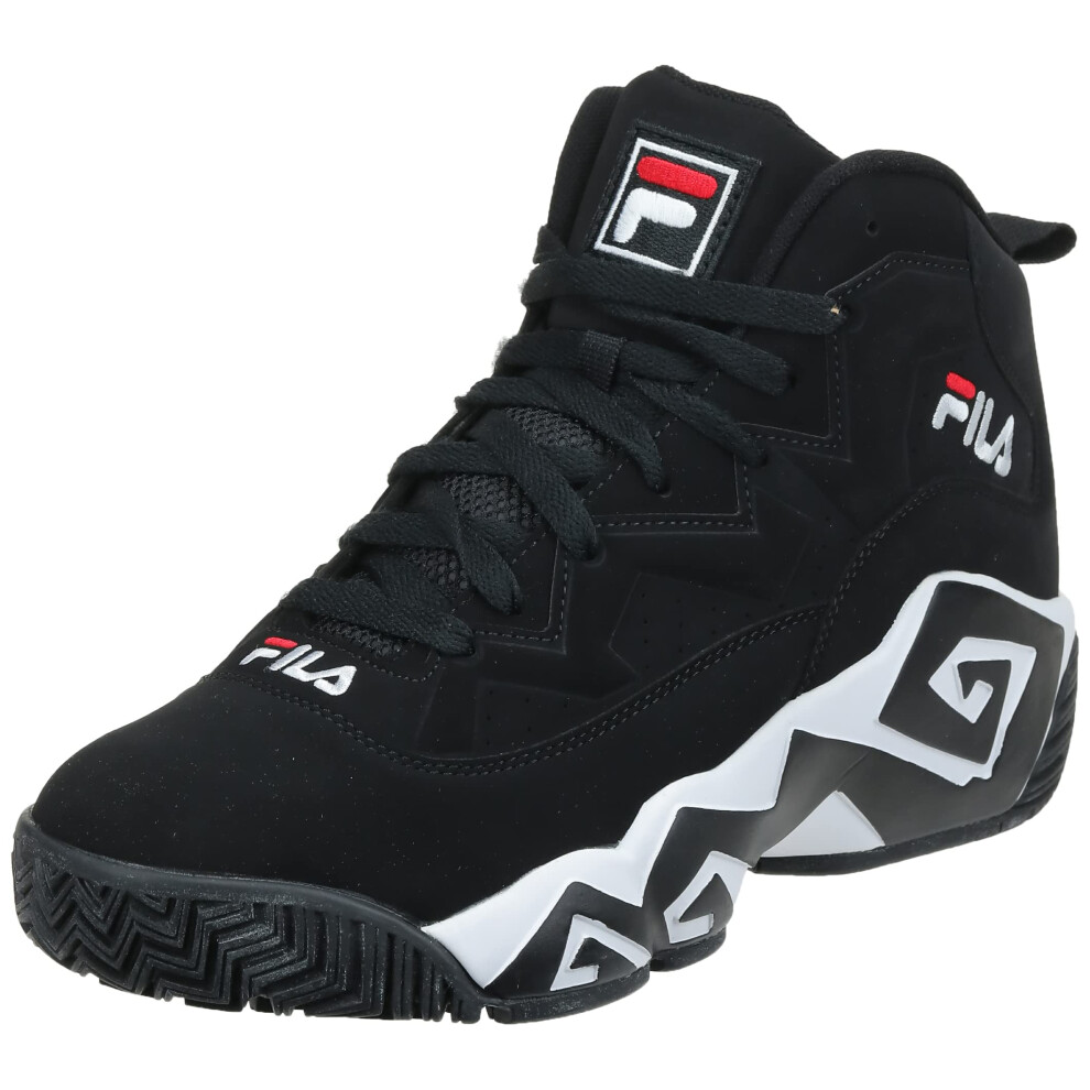 Fila mens Mb Fashion Sneaker  Black/White/Fila Red  10.5 US