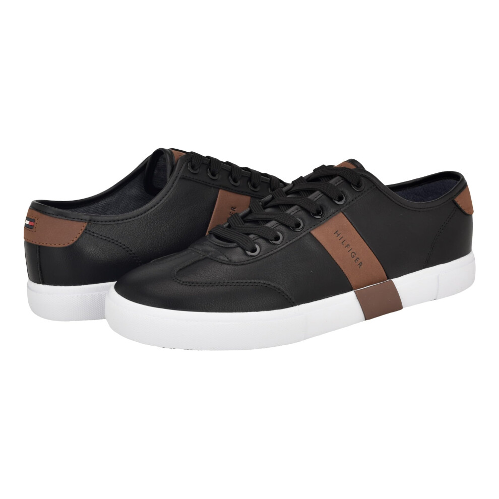 Tommy Hilfiger Men's Pandora Sneaker  Black/Cognac 967  13M