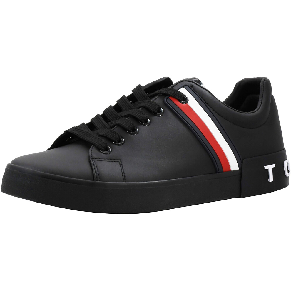 Tommy Hilfiger Men's Sneaker  Black Multi  10.5