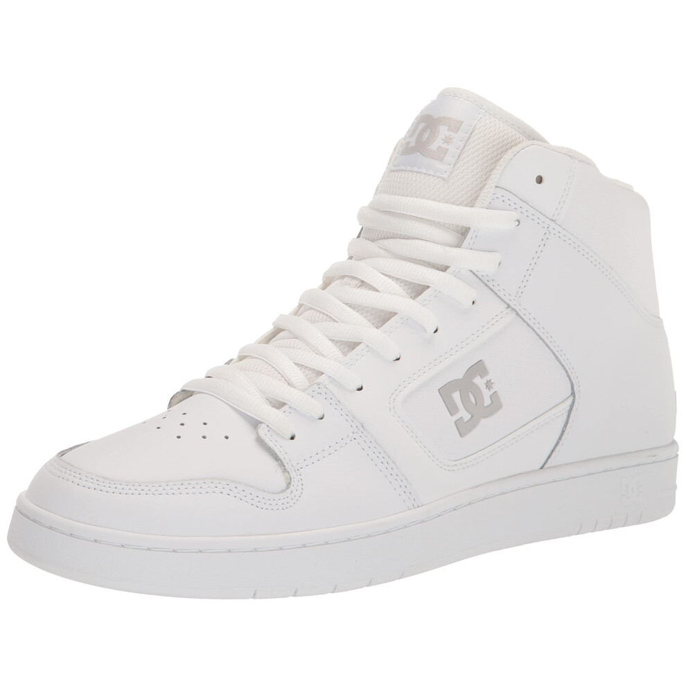 DC Men's Manteca 4 Hi High Top Casual Skate Shoe Sneaker  White/White/