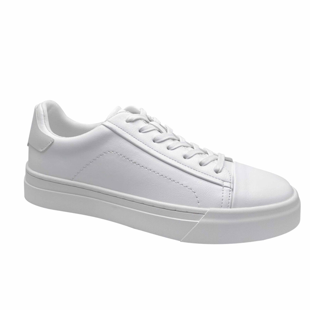 Calvin Klein Men's Salem Sneaker  White 140  8