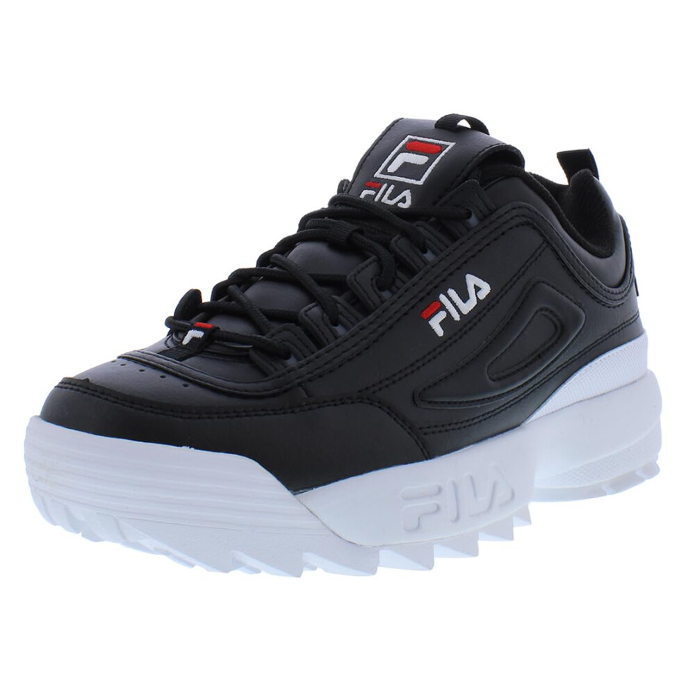 Fila Mens Disruptor II Prem. Fashion Shoes 1FM00685-014 Black/White/Re