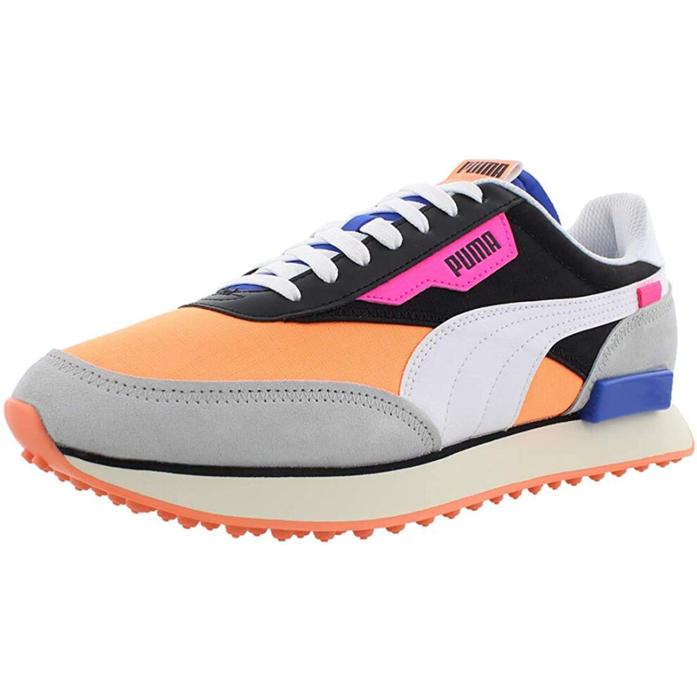 PUMA Men's Future Rider Play On Sneakers Puma Black/Fizzy Orange/High-