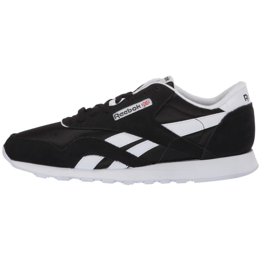 Reebok mens Classic Nylon Sneaker  Black/White  6.5 Big Kid US