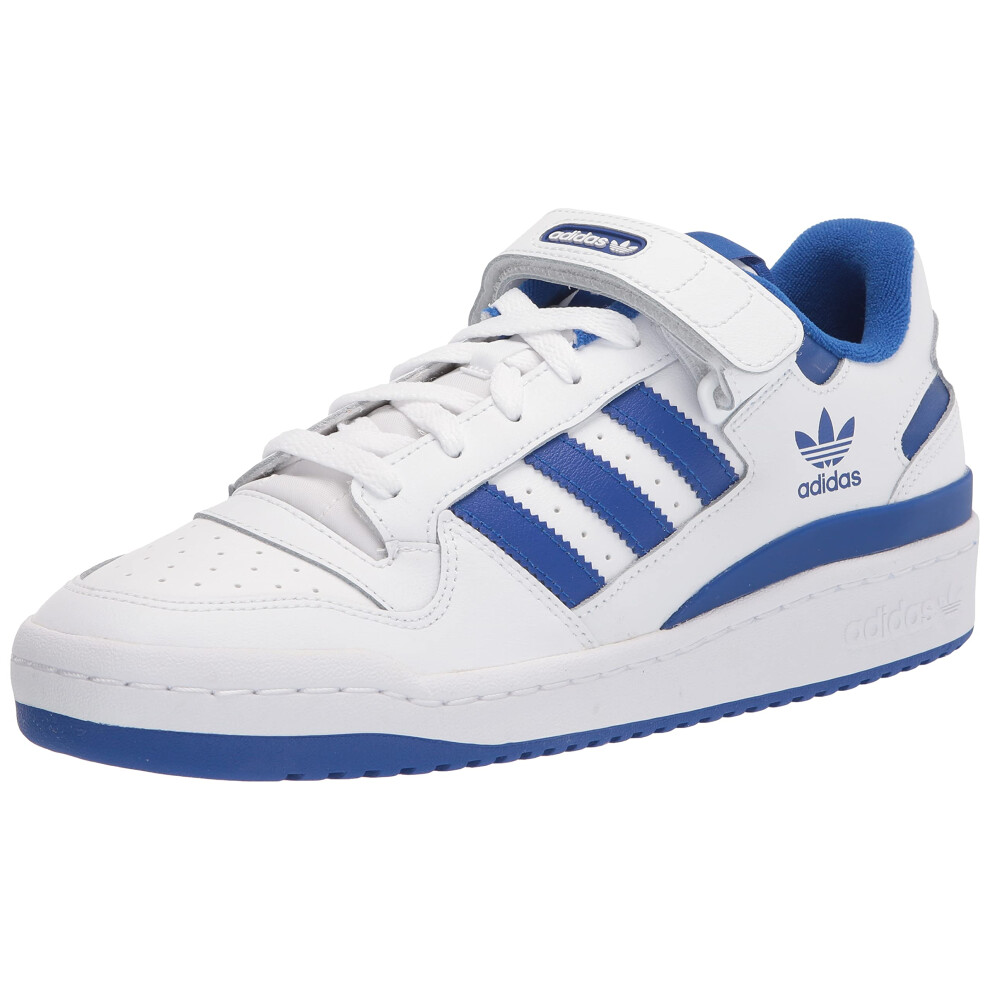 adidas Men's Forum Low Sneaker  White/White/Team Royal Blue  14