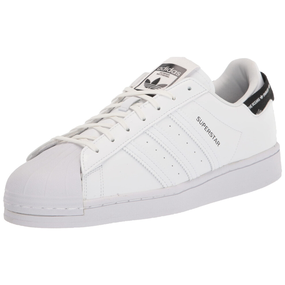 adidas Originals Men's Superstar Sneaker  White/White/Black  10