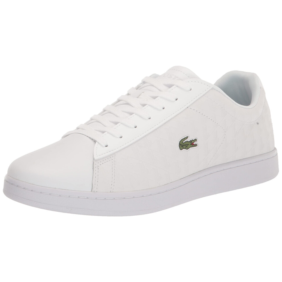 Lacoste Men's Carnaby Sneaker  WHT/WHT  10.5