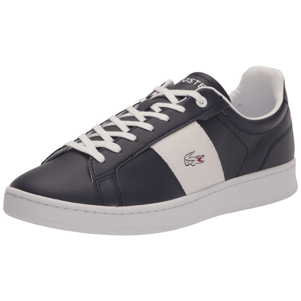 Lacoste Men's Carnaby Sneaker  Navy Blue/White  10.5