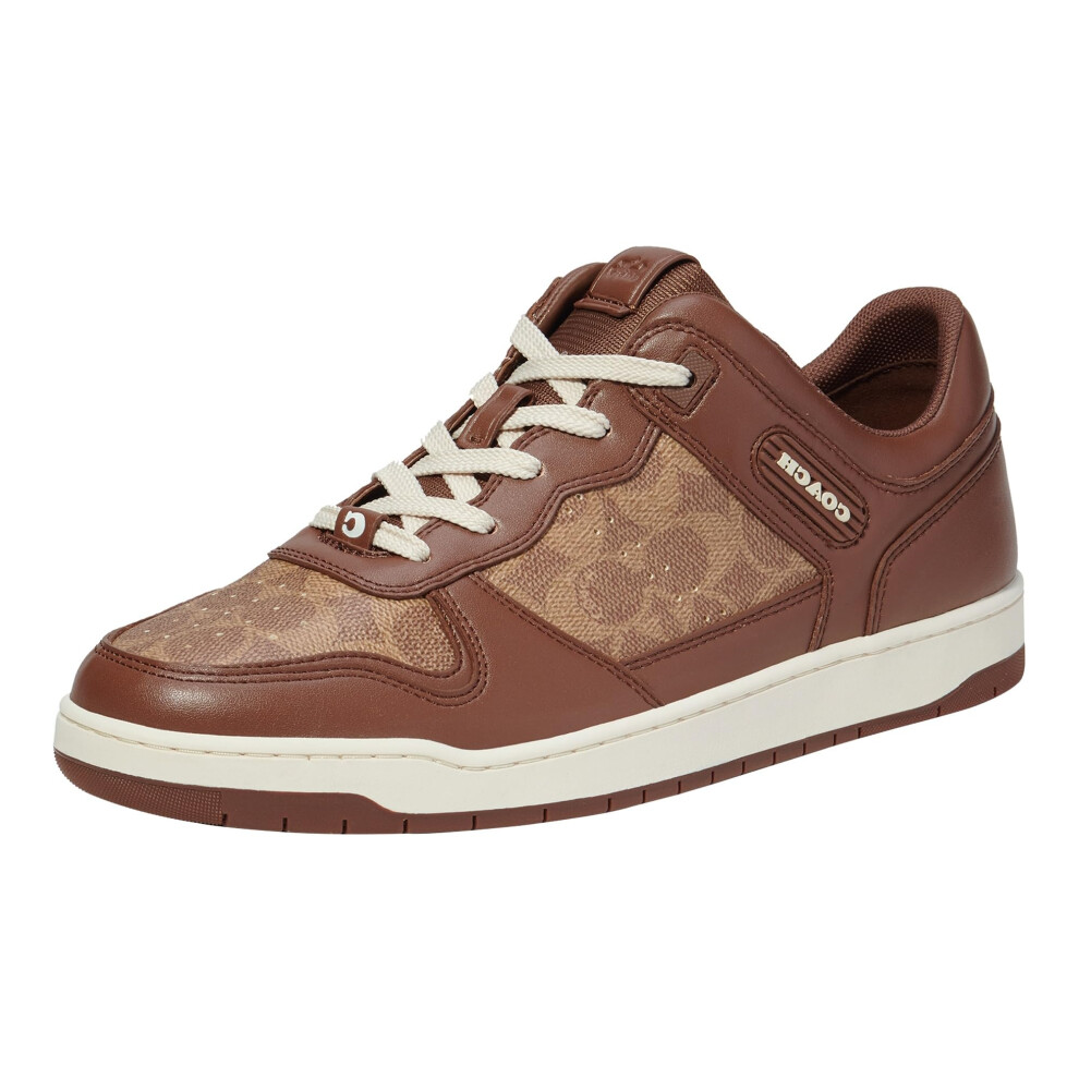 Coach Men's C201 Signature Sneaker  Saddle  11