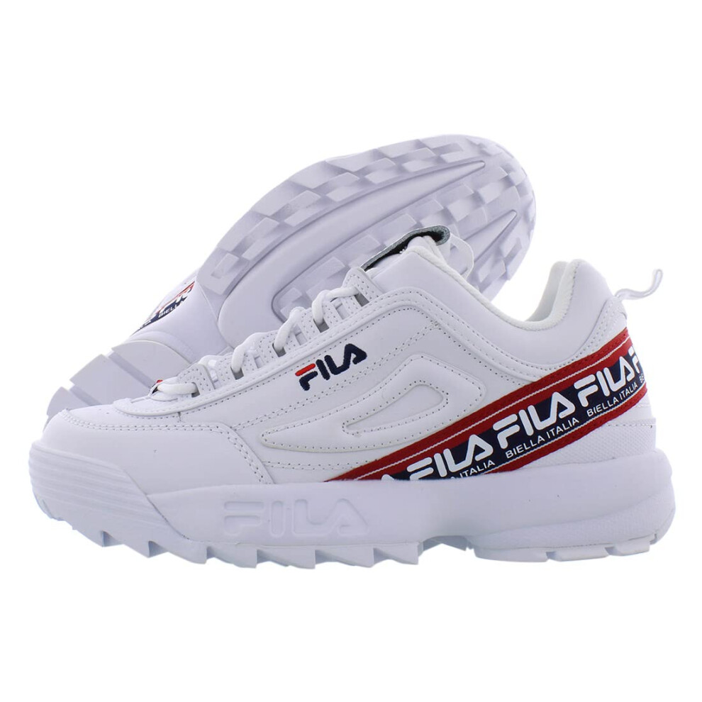 Fila Disruptor Ii Logo Tape Mens Shoes Size 8  Color: All Pure White/N