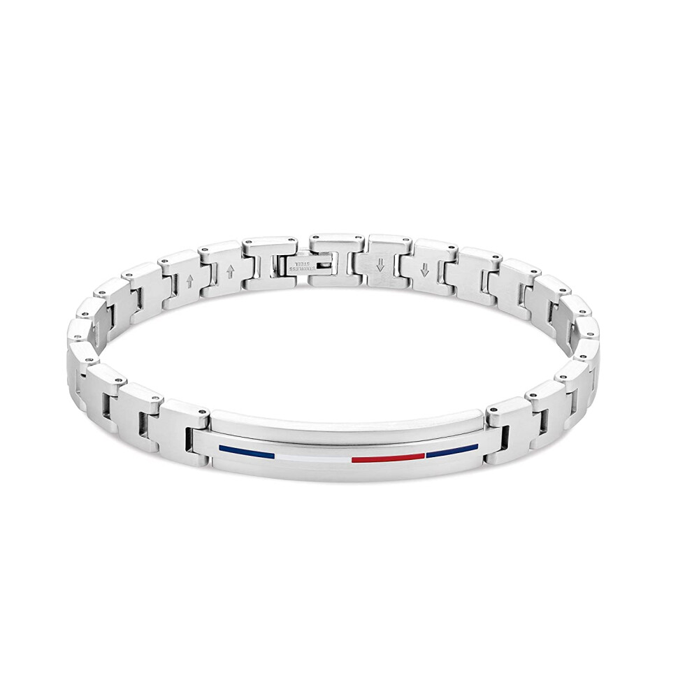 Tommy Hilfiger Men's Jewelry Link Bracelet  Color: Silver (Model: 2790