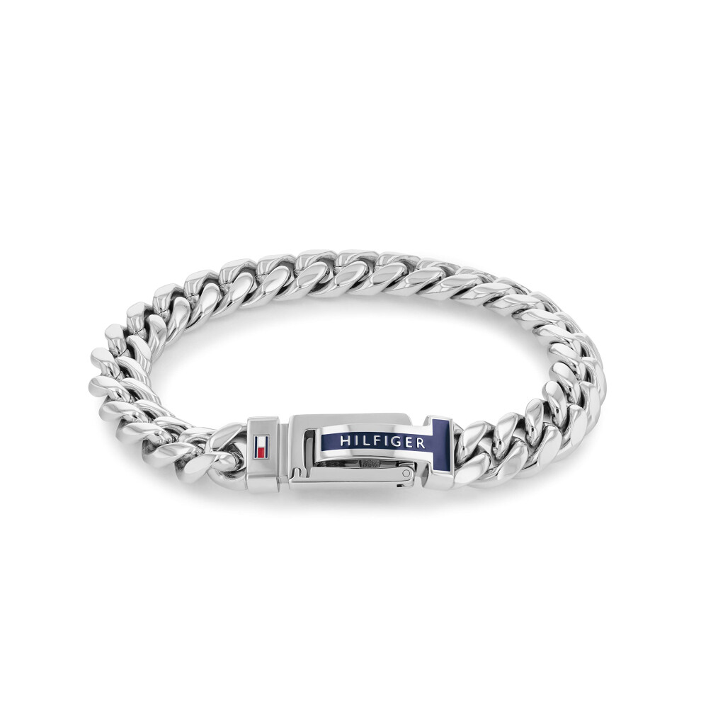 Tommy Hilfiger Men's Jewelry Stainless Steel Chain Bracelet  Color: Si