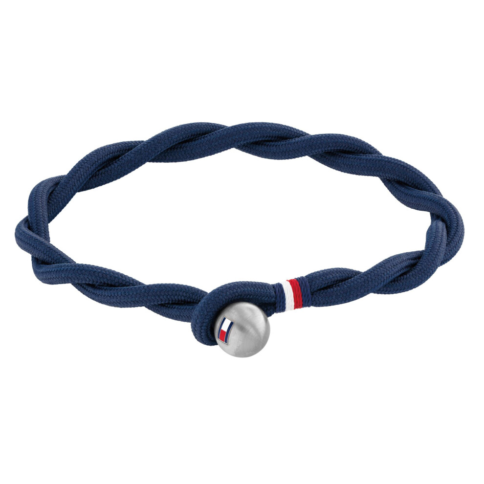 Tommy Hilfiger 2790447 Men's Jewelry Stainless Steel & Blue Cord Rope