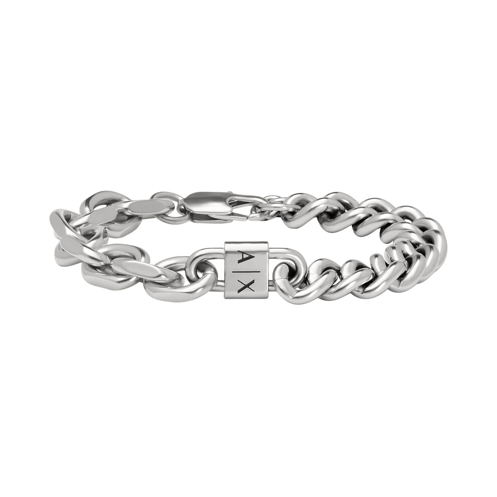 A|X ARMANI EXCHANGE Men's Stainless Steel Chain Bracelet (Model: AXG01