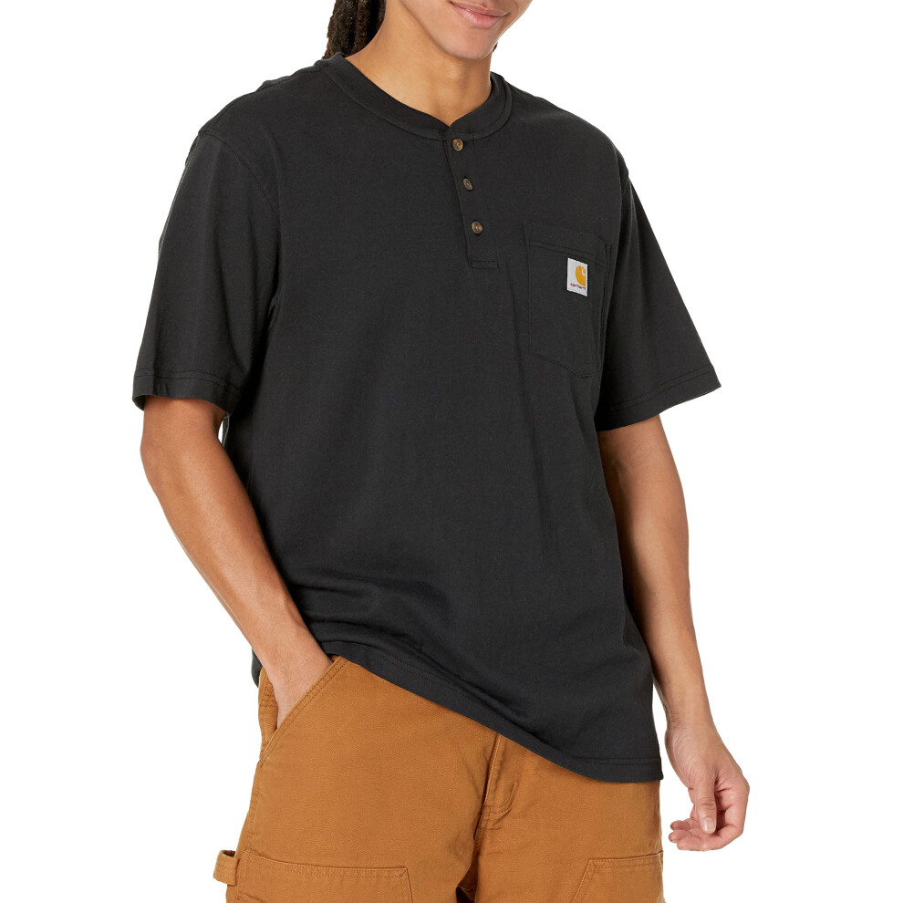 Carhartt mens Loose Fit Heavyweight Short-sleeve Pocket T-shirt (Big &