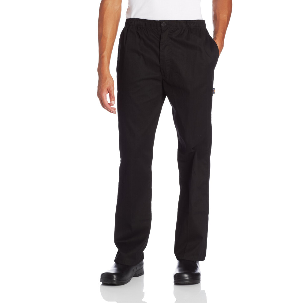 Dickies Men's Big and Tall The Classic Trouser Chef Pant  Black  3X-La