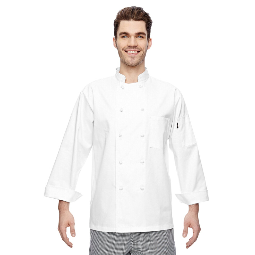 Dickies Men's Francesco Classic Chef Coat  White  Large